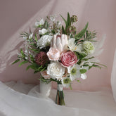 artificial native protea bridal bouquet